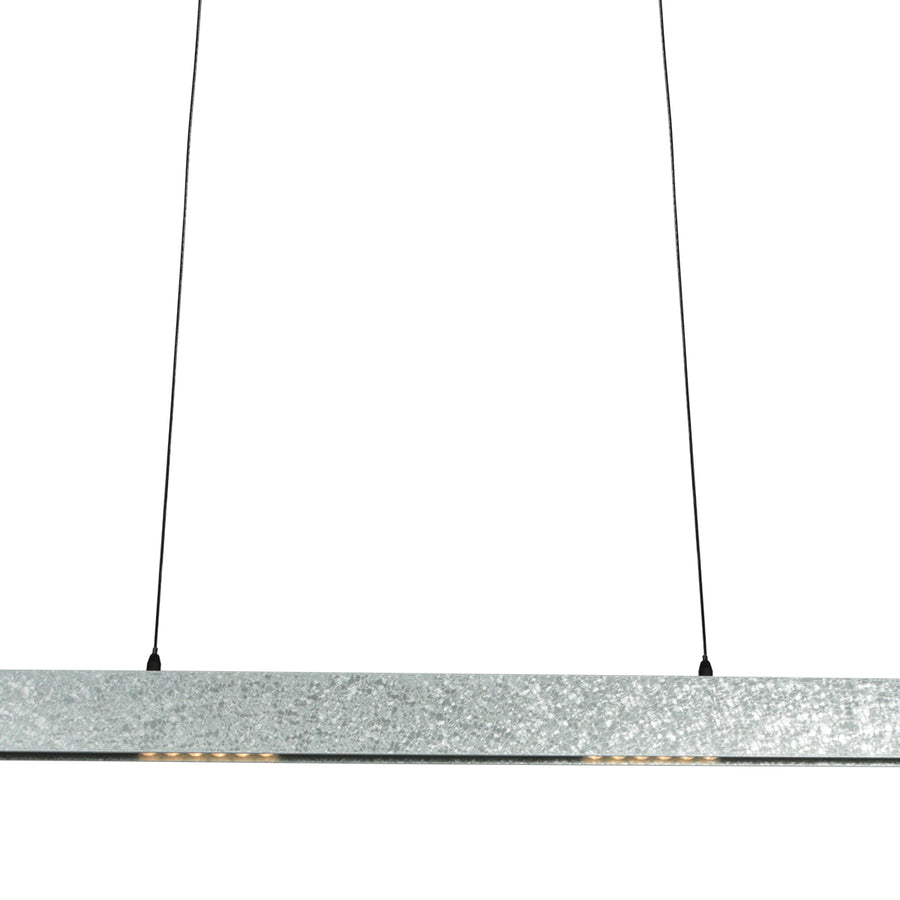 Champagne-staal kleurige hanglamp Fluxy 4189ST et cable lift 120cmwn