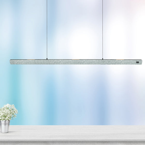 Champagne-staal kleurige hanglamp Fluxy 4190ST et cable lift 160cm