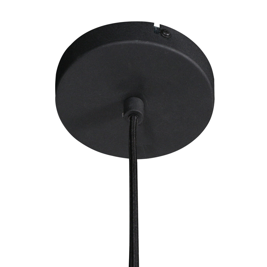 Zwarte hanglamp sable 4192zw stijlvolle verlichting met luxe linnen kap