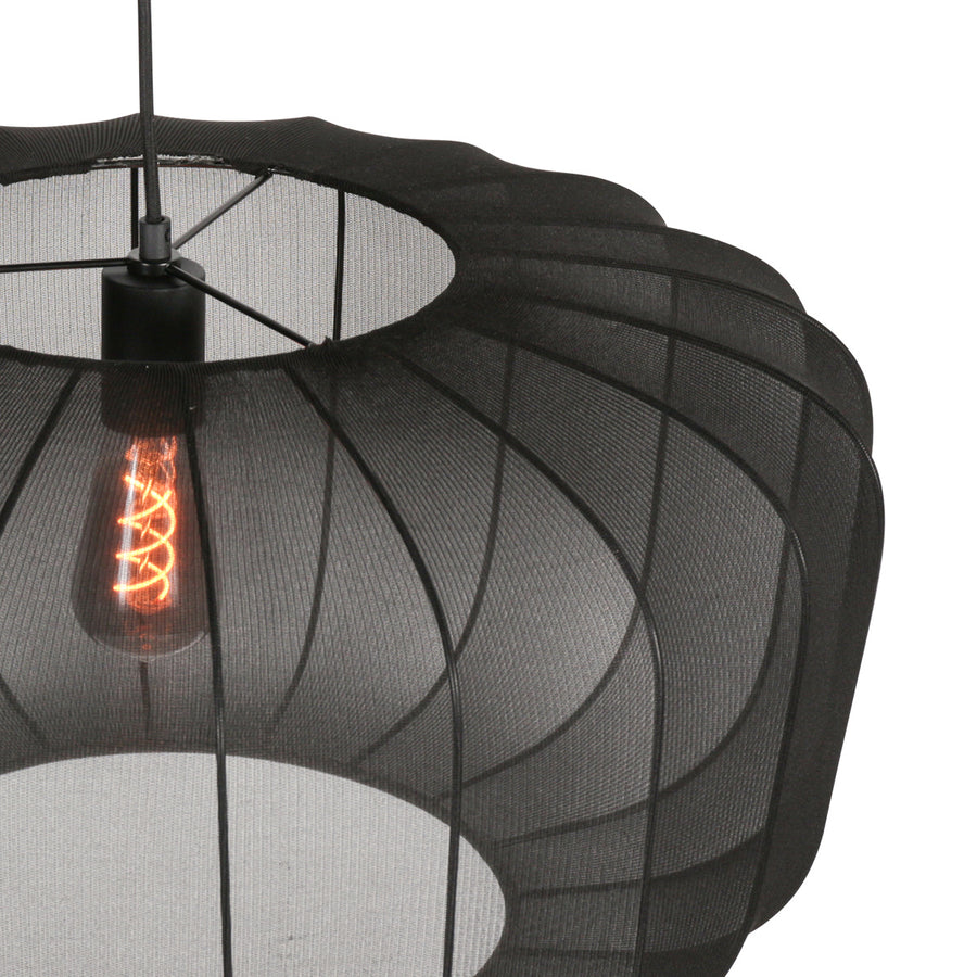 Zwarte hanglamp sable 4193zw – luxe en sfeervolle blikvanger