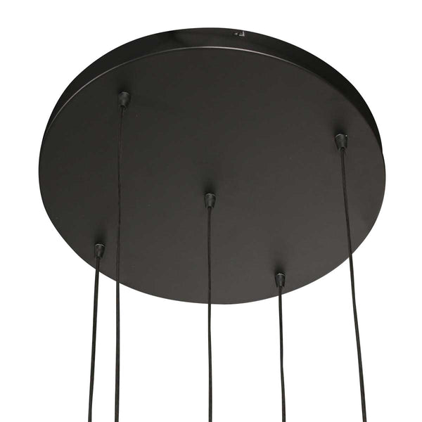 Zwarte Hanglamp Bollique 4196ZW – Stijlvolle Vide Lamp met Smoke Glas