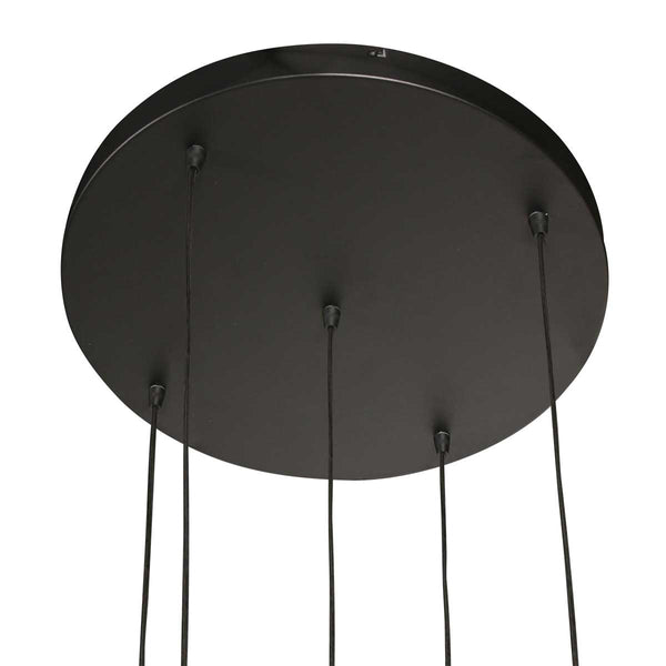 Zwarte Hanglamp Bollique 4196ZW – Stijlvolle Vide Lamp met Smoke Glas