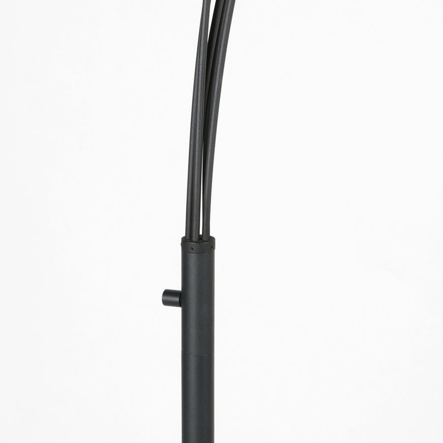 Zwarte 5-lichts vloerlamp tenebris 4214zw – luxe en sfeervolle verlichting