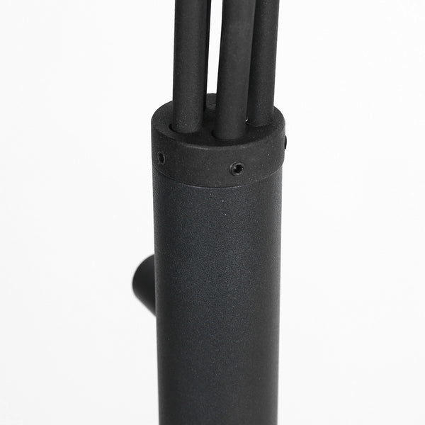 Zwarte 5-lichts vloerlamp tenebris 4214zw – luxe en sfeervolle verlichting