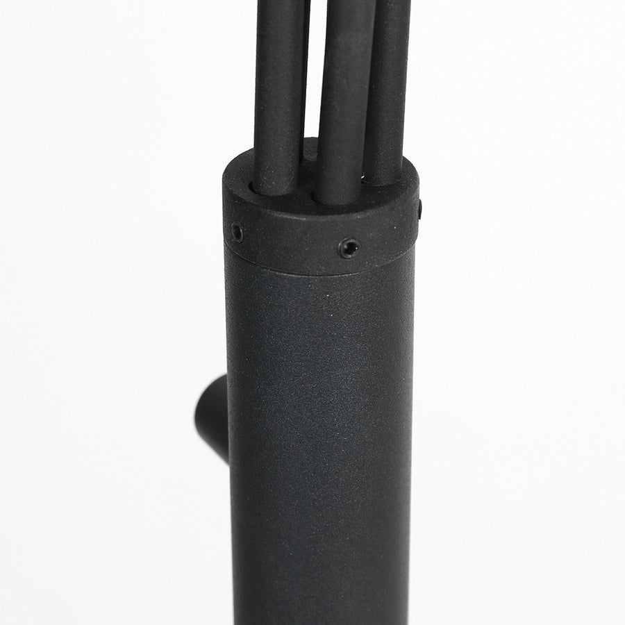 Zwarte 5-lichts vloerlamp tenebris 4214zw – luxe en sfeervolle verlichting