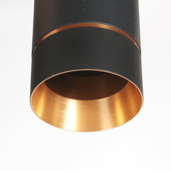Zwarte vijflichts Hanglamp DownLume 4216ZW met GU10 fitting