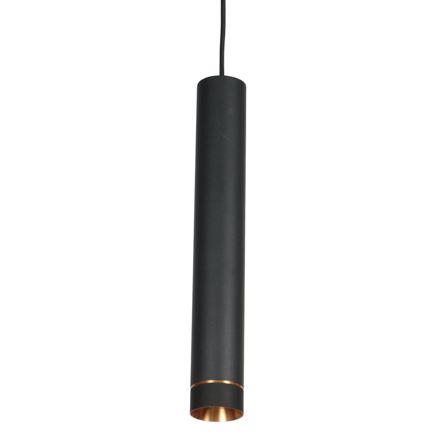 Zwarte vijflichts Hanglamp DownLume 4216ZW met GU10 fitting
