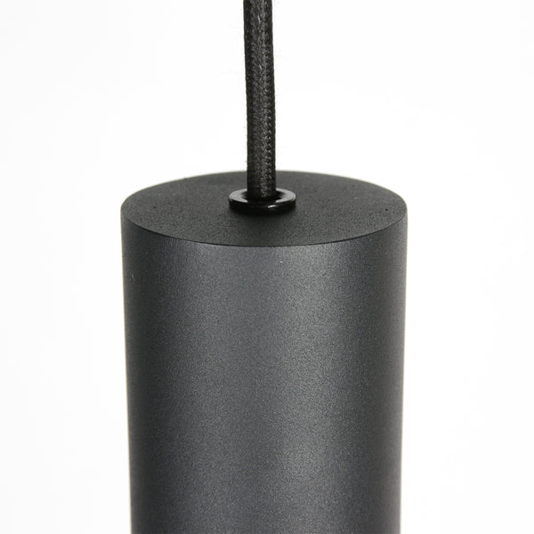 Zwarte vijflichts Hanglamp DownLume 4216ZW met GU10 fitting
