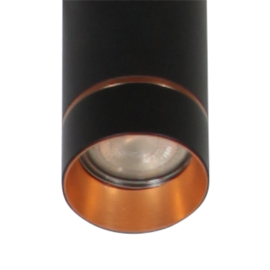 Zwarte vijflichts Hanglamp DownLume 4216ZW met GU10 fitting