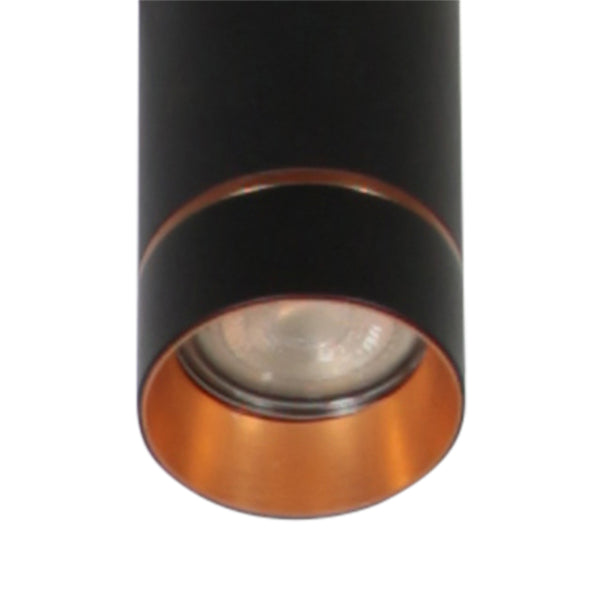 Zwarte vijflichts Hanglamp DownLume 4216ZW met GU10 fitting