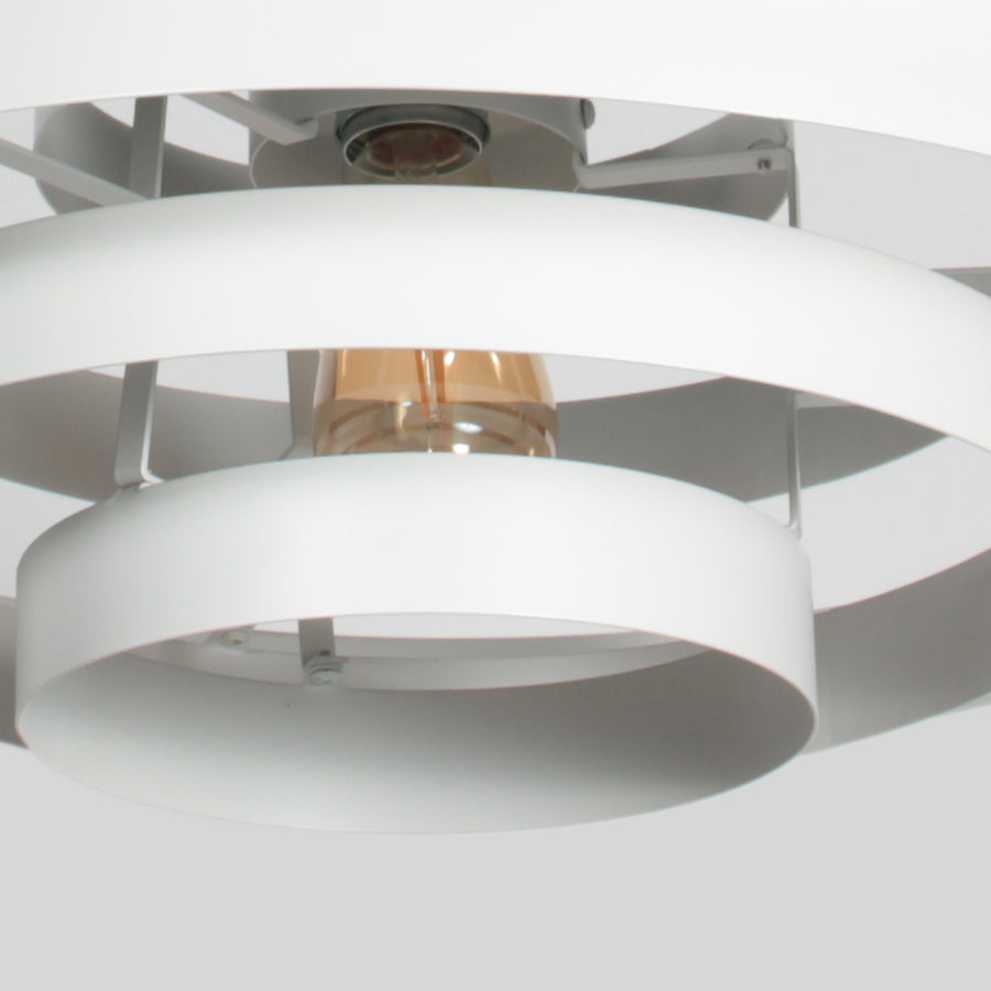 Witte Hanglamp Halo Cirque 4217W – Elegant Lichtspel met Stijlvolle Metalen Ringen