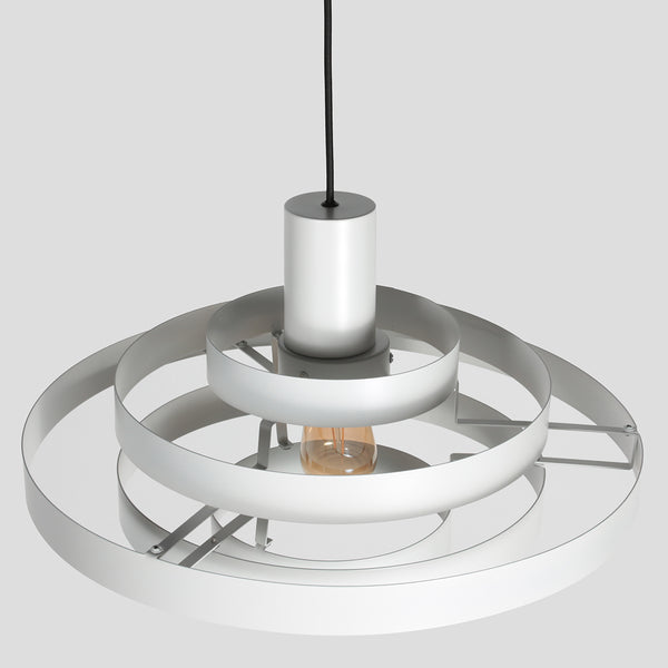 Witte Hanglamp Halo Cirque 4217W – Elegant Lichtspel met Stijlvolle Metalen Ringen