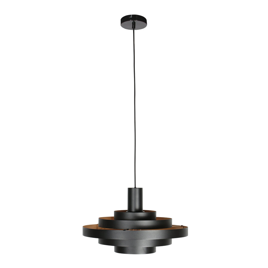 Zwarte Hanglamp Halo Cirque 4217ZW – Uniek Lichtspel met Elegante Metalen Ringen
