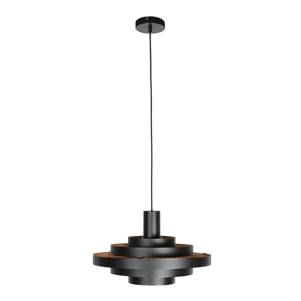 Zwarte Hanglamp Halo Cirque 4217ZW – Uniek Lichtspel met Elegante Metalen Ringen