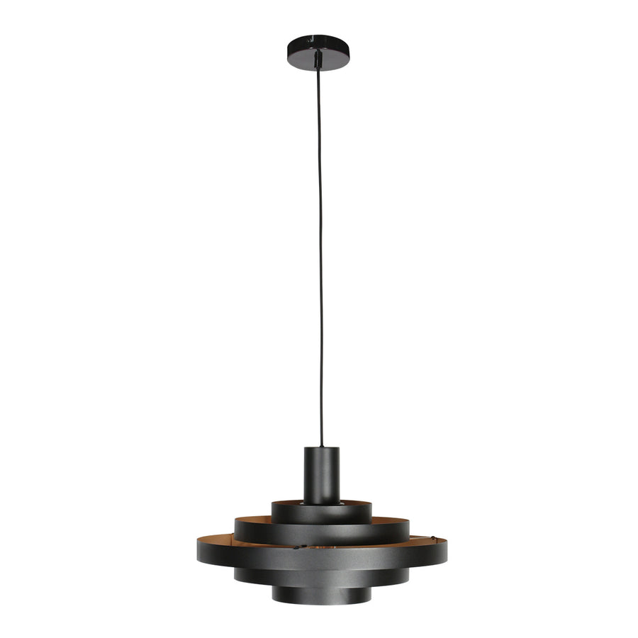 Zwarte Hanglamp Halo Cirque 4217ZW – Uniek Lichtspel met Elegante Metalen Ringen