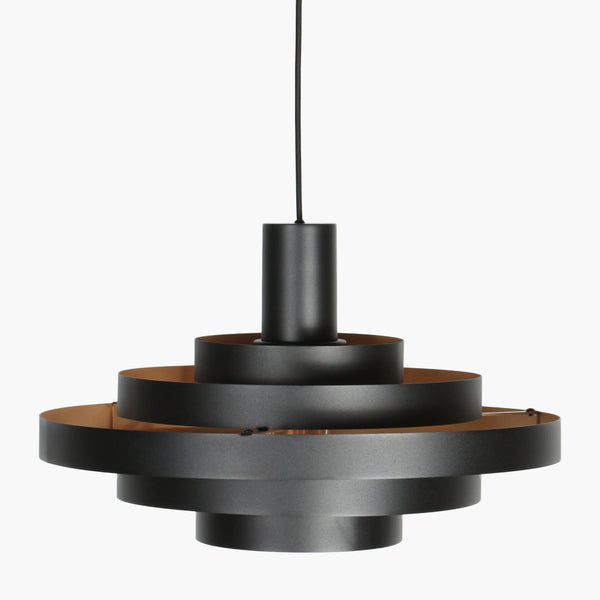 Zwarte Hanglamp Halo Cirque 4217ZW – Uniek Lichtspel met Elegante Metalen Ringen