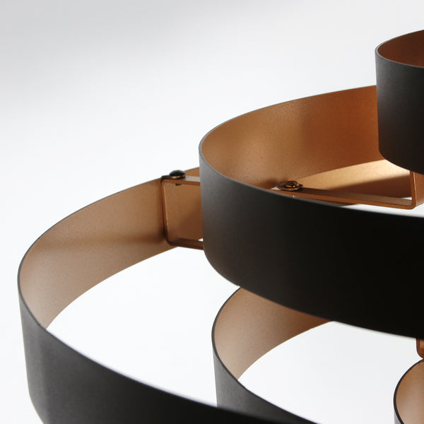 Zwarte Hanglamp Halo Cirque 4217ZW – Uniek Lichtspel met Elegante Metalen Ringen