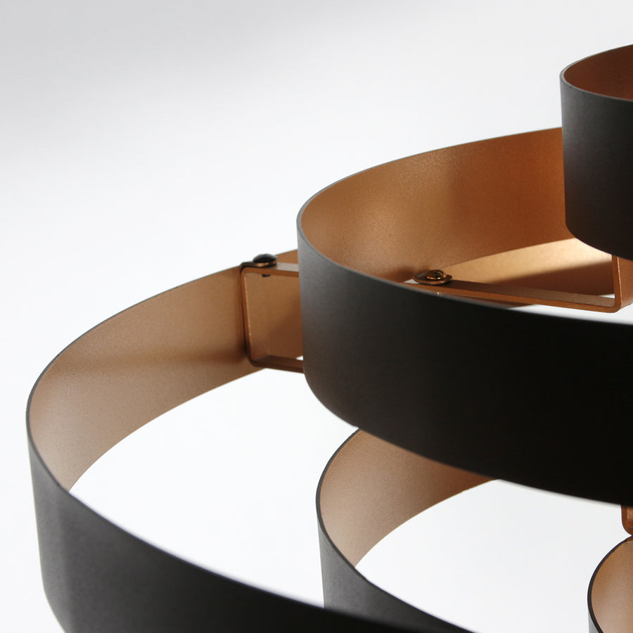 Zwarte Hanglamp Halo Cirque 4217ZW – Uniek Lichtspel met Elegante Metalen Ringen