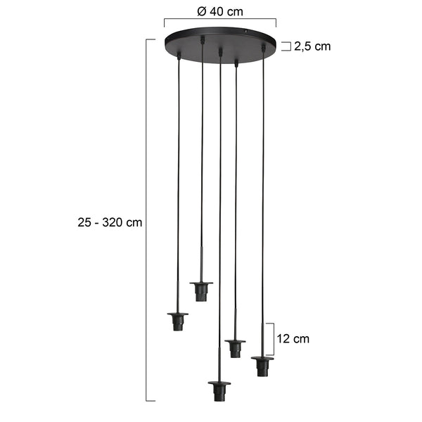 Haloswap 4220zw – zwarte hanglamp met eindeloze creatieve mogelijkheden