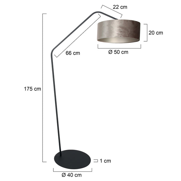 Zwarte vloerlamp zig-zag 4240zw – uniek design en functioneel gebruik