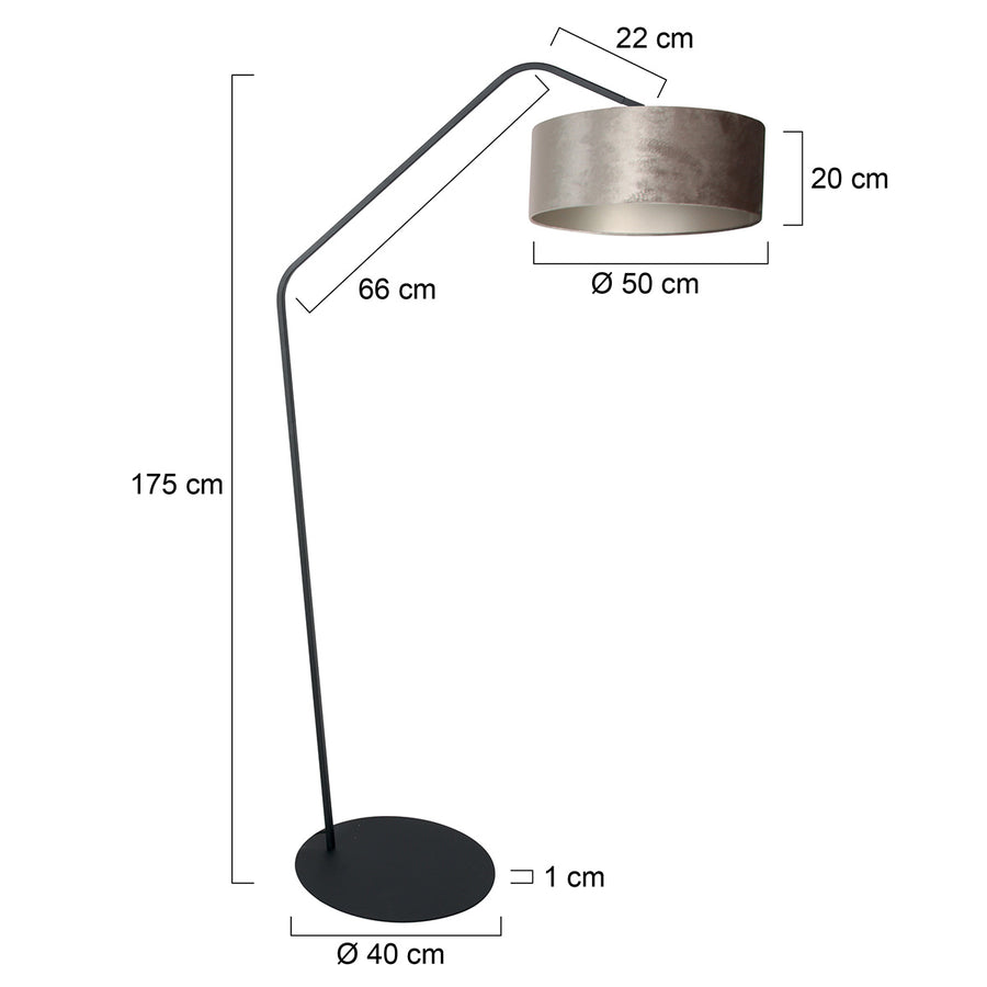 Zwarte vloerlamp zig-zag 4240zw – uniek design en functioneel gebruik