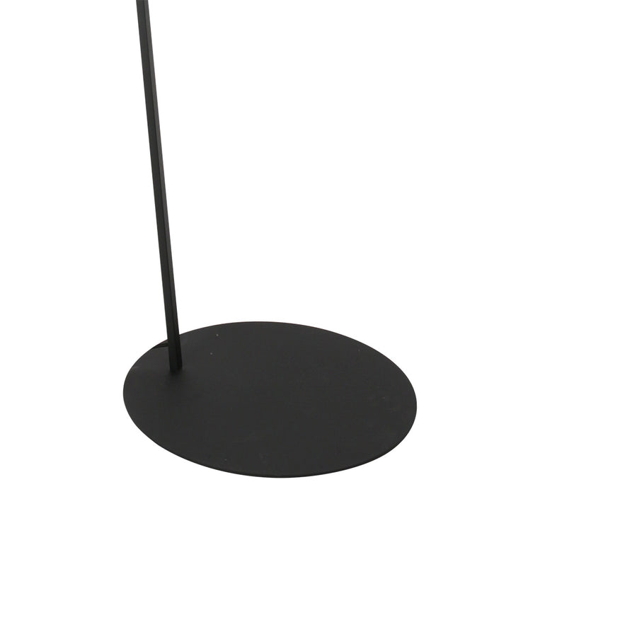 Zwarte vloerlamp zig-zag 4245zw met grijs grof linnen kap – uniek design en functioneel gebruik