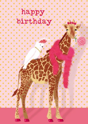 Birthday giraffe