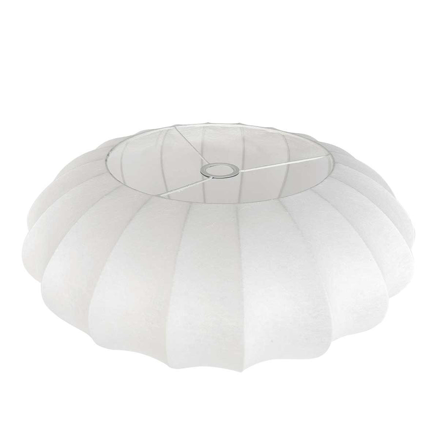 Vloerlamp curve 4272zw - zwarte booglamp met wit zijde kap