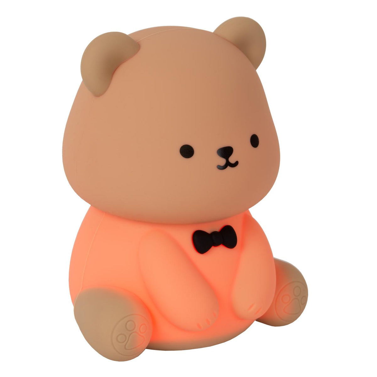 Lucide PINCHA BEAR LED-nachtlampje voor kinderen met 3 dimstanden 0,5 W, bruin