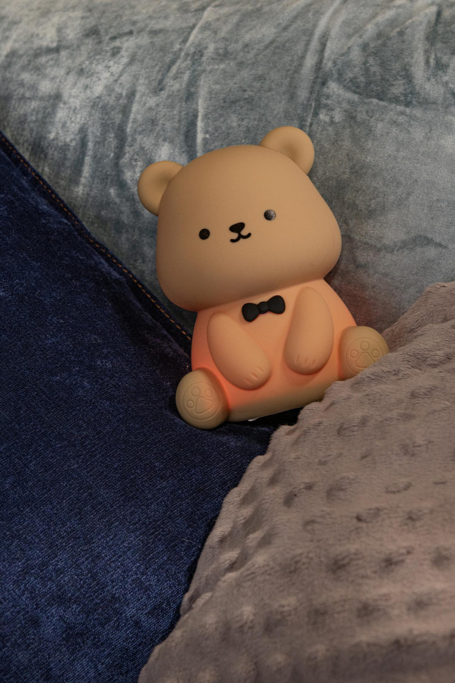 Lucide PINCHA BEAR LED-nachtlampje voor kinderen met 3 dimstanden 0,5 W, bruin