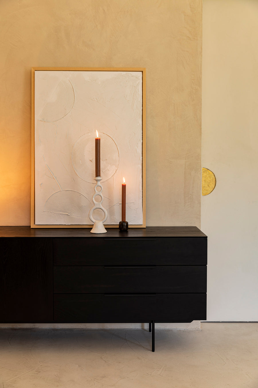 Dressoir Travis Zwart Eiken