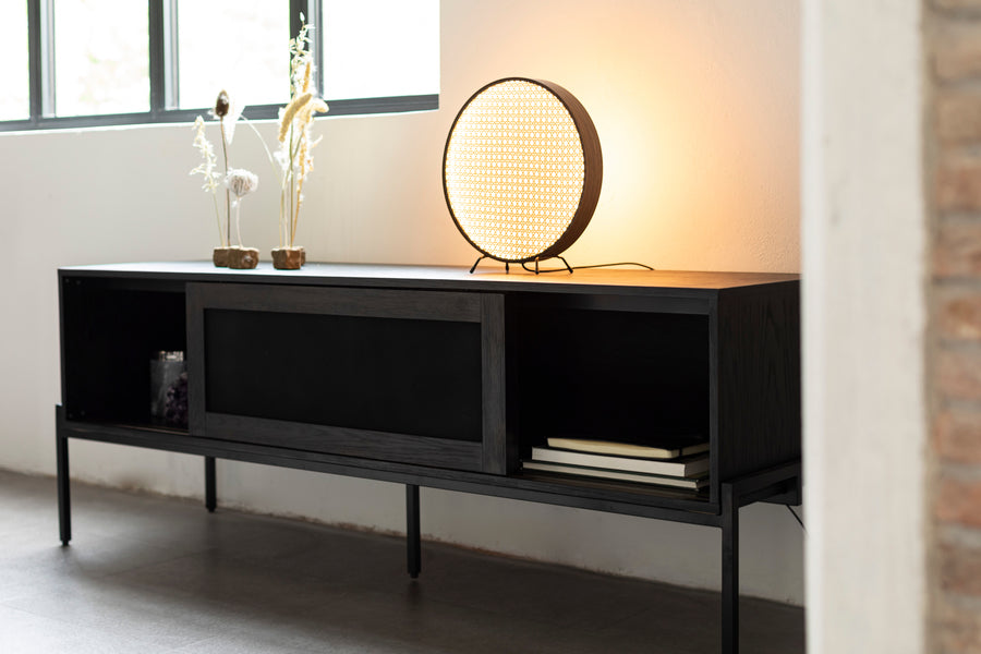 Hardy dressoir eikenhout zwart