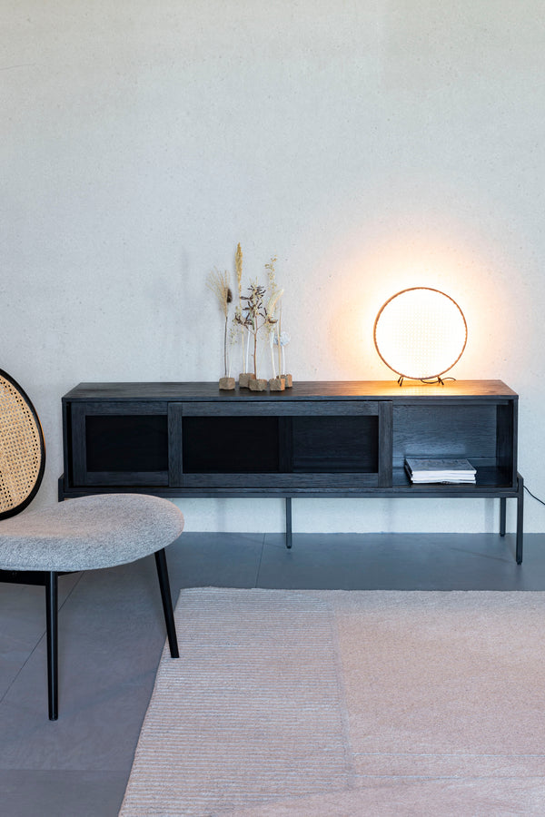 Hardy dressoir eikenhout zwart