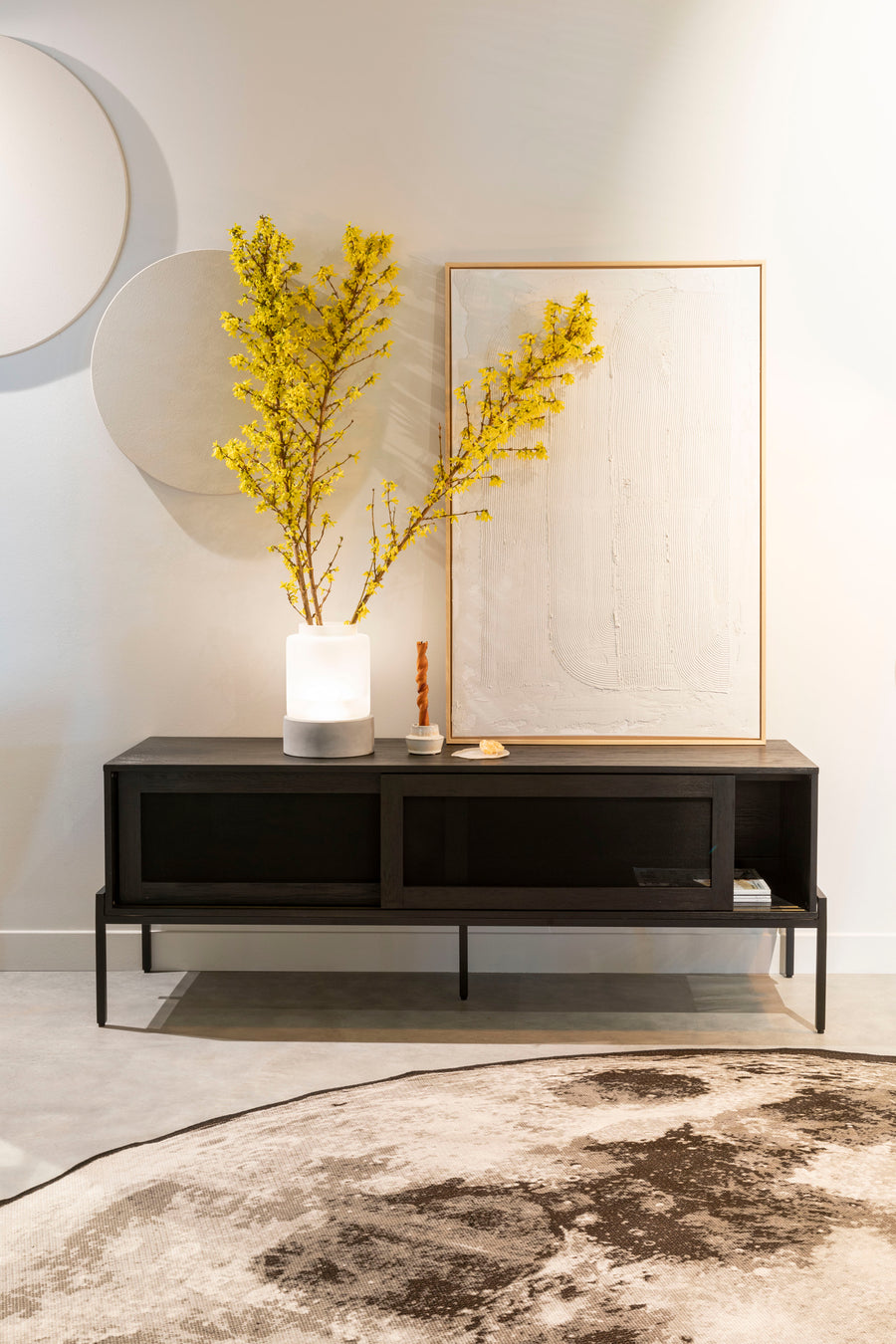 Hardy dressoir eikenhout zwart