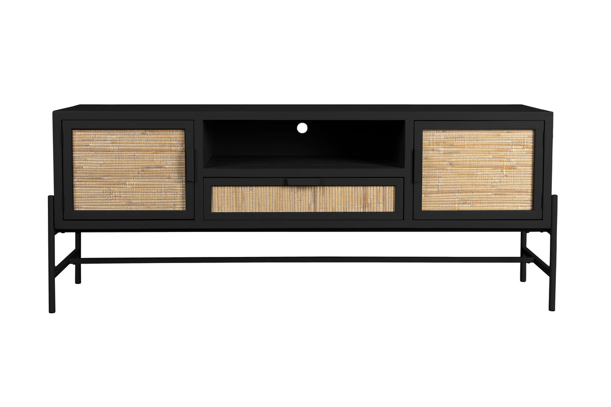 Yasu dressoir hout/ metaal zwart
