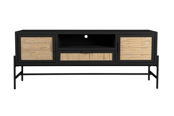 Yasu dressoir hout/ metaal zwart