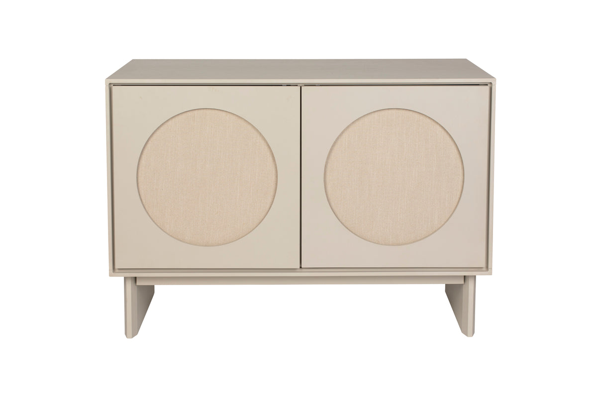 Twin kast 2 deuren hout beige