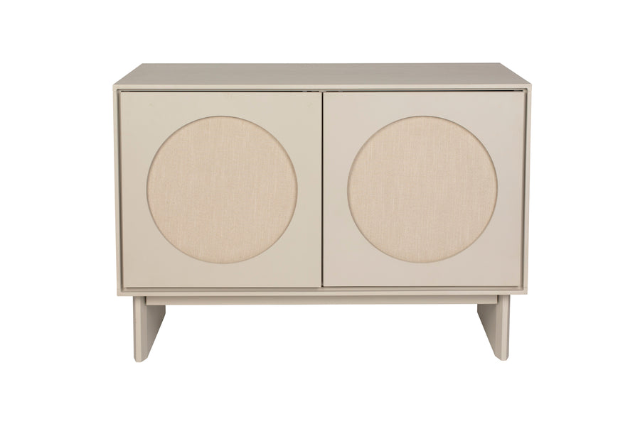 Twin kast 2 deuren hout beige