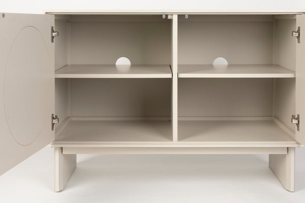 Twin kast 2 deuren hout beige