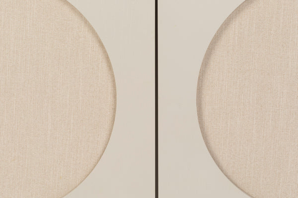 Twin kast 2 deuren hout beige