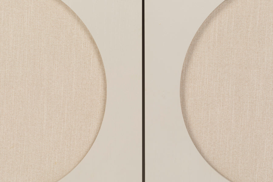 Twin kast 2 deuren hout beige