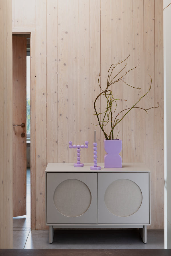 Twin kast 2 deuren hout beige