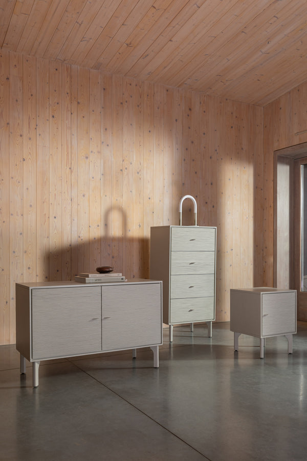 Morning dressoir 2 deuren hout beige
