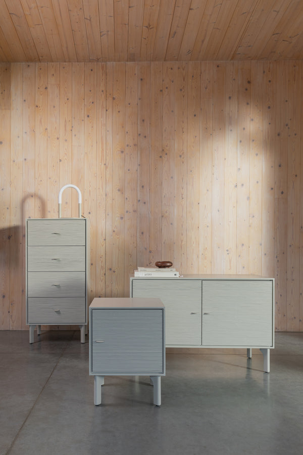 Morning dressoir 2 deuren hout beige