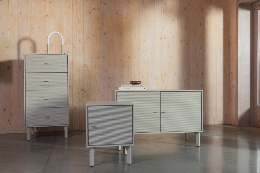 Morning dressoir 2 deuren hout beige