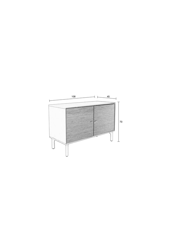 Morning dressoir 2 deuren hout beige
