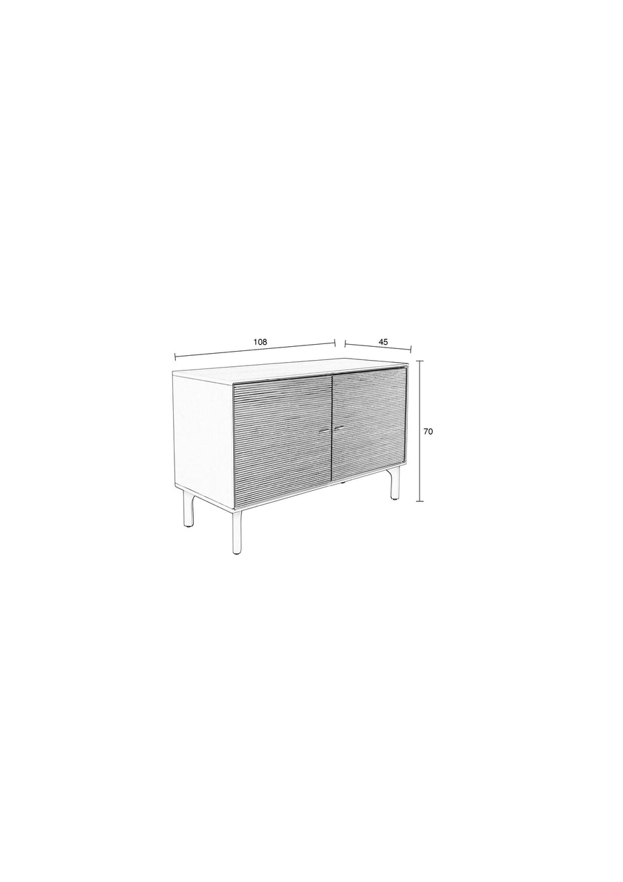 Morning dressoir 2 deuren hout beige