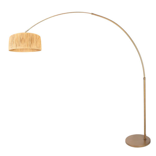 Bronskleurige Booglamp Sparkled Light 4303BR – Stijlvolle Verlichting met Grass Kap
