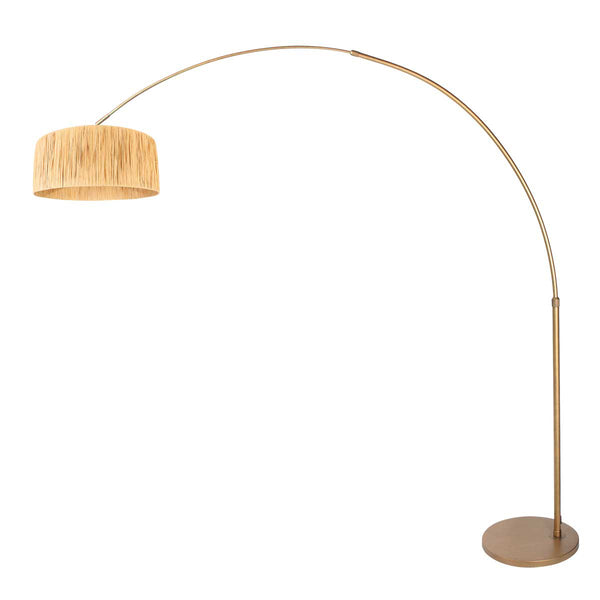 Bronskleurige Booglamp Sparkled Light 4303BR – Stijlvolle Verlichting met Grass Kap