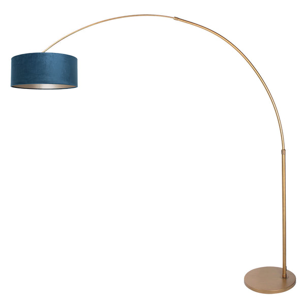 Bronskleurige Booglamp Sparkled Light 4307BR – Stijlvolle Verlichting met Velours Kap